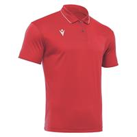 Draco Hero Polo RED/WHT 4XL Poloskjorte i elastisk stoff