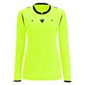 Stephanie Refeere LS shirt NEON YELLOW L Dommerdrakt til dame